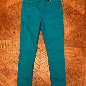 Jade Green Skinny crop Ankle length pants Sz 6